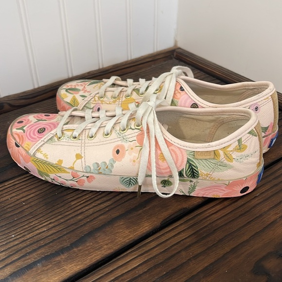 New Keds Floral Rifle Paper Co Canvas Shoes - Picture 4 of 7